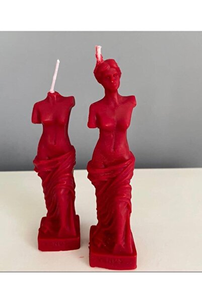 ersu store Aromatik Kokulu Venüs Kadın Roma Büst Takımı Dekoratif Mum El Yapımı