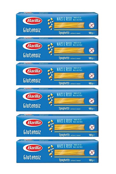 Barilla Glutensiz Spagetti Makarna 6 X 400 Gr