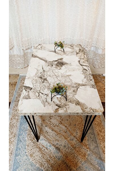 YusGos Atlantik Çam Desen Oval 70x110 Mutfak Masası Masa Mutfak Masa Yeni Model Sadece Masa