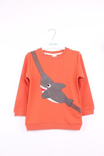 Cicitime Shark Embroidered Sweat