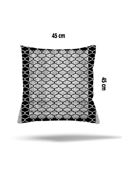 linazaitun Model geometric de faianță în zig-zag - Covor de pernă cu fermoar ascuns