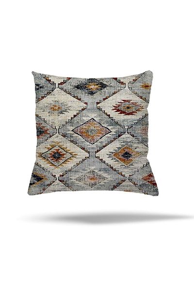 linazaitun Față de pernă cu fermoar ascuns cu model etnic geometric cu model Kilim Husă de pernă pentru scaun husă de pernă