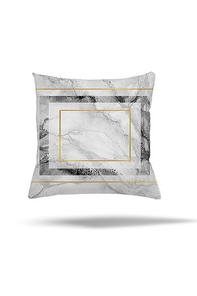 linazaitun Geometric Pattern Hidden Zippered Pillow Case Throw Pillow Case Seat Pillow Case