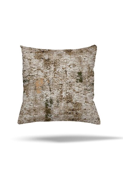 linazaitun Çiçekli Mermer Batik Desengizli Fermuarlı Yastık Kılıfı Kırlent Kı...