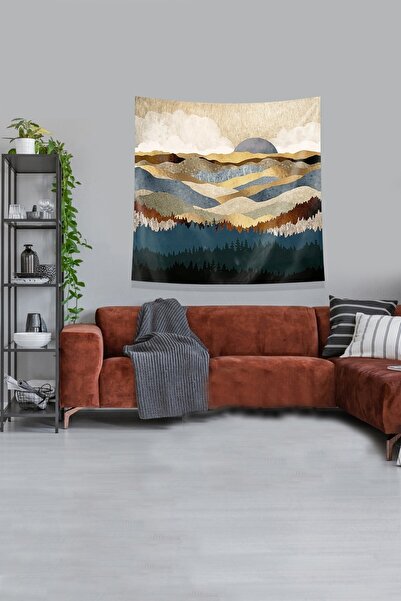 Generic Brand Gold Born Sun Stain Resistant Velvet Fabric Wall Cover Wall Car...