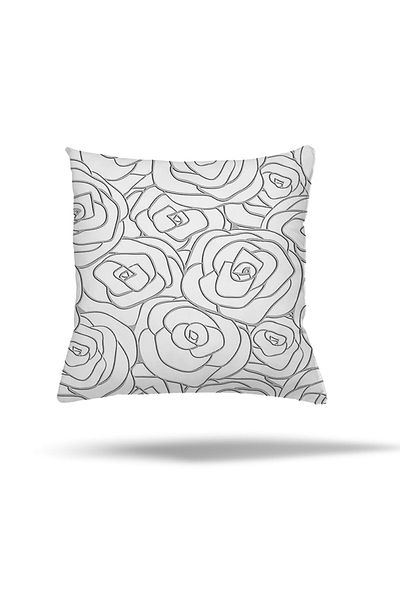 linazaitun Floral Marble Tie-Dye Patterned Zippered Pillowcase Throw Pillow Cover Seat Pillowcase