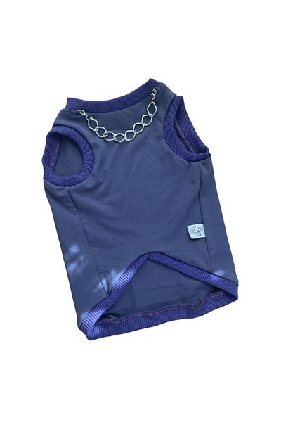 Barneystore Cat Dog Purple Pendant Tank Top