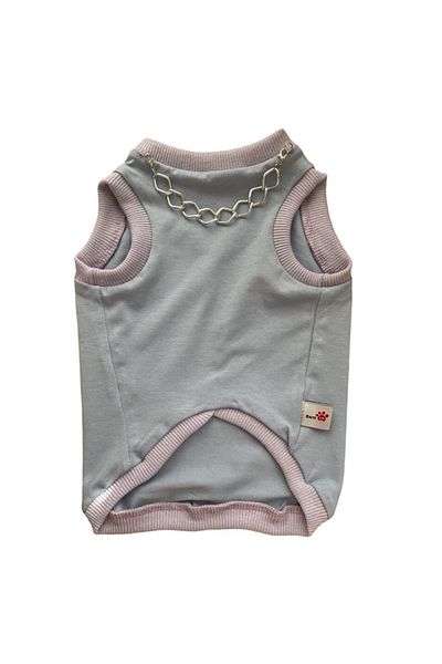 Barneystore Cat Dog Lilac Pendant Tank Top