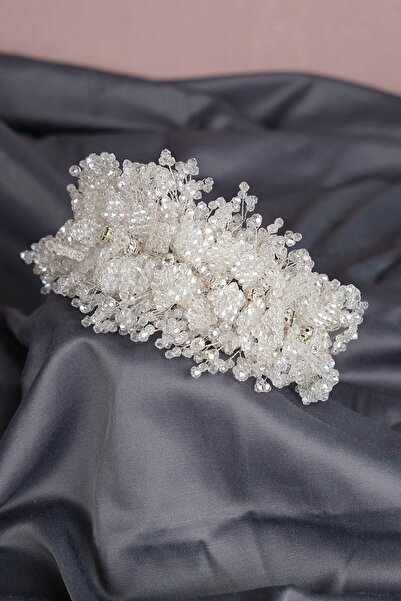 Bontex Αξεσουάρ Μαλλιών Bella Flower Motif Με χάντρες Νυφικό στέμμα με χέννα ...