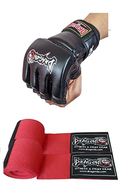 Dragondo 30254-p Fighter Mma Eldiveni Ve Bandaj 2'li Set