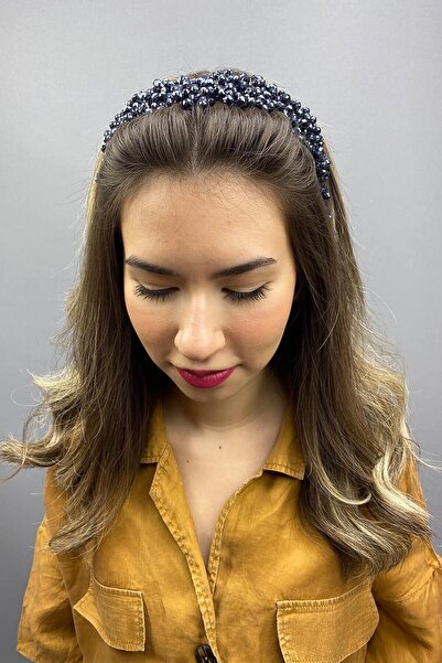 Bontex Νυφικό στέμμα γάμου σε μπλε ναυτικό χρώμα με ασιατικά κρύσταλλα – Αξεσ...