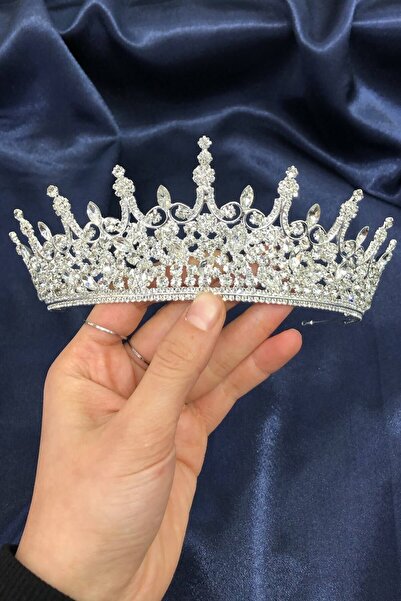 Bontex Νυφικό στέμμα από ασημένια πέτρα – Νυφικό αξεσουάρ