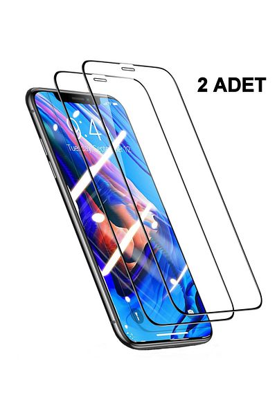 HyperAge [2 Pieces] iPhone 11 & iPhone Xr Compatible Hd Full Covering Screen Protector Tempered Glass 3D Full Protection