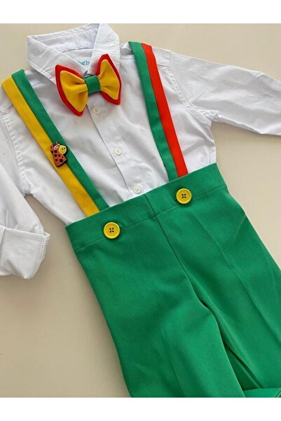 tubibebe Renkli Safari Takım - Doğum Günü Kostümü - Fotoğraf Çekim Kostümü