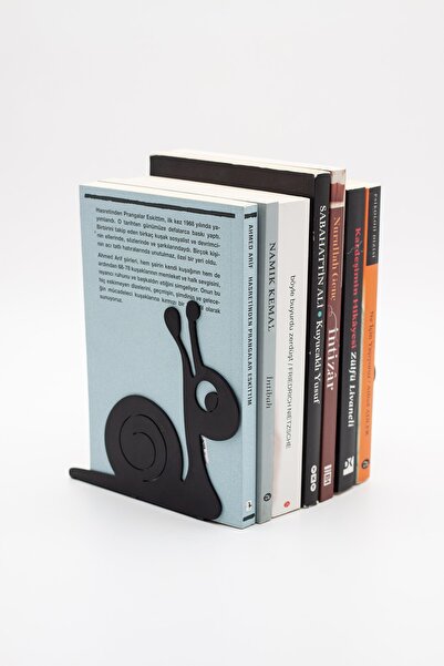 Hzm Collection Suport pentru cărți din metal cu figurină de melc - Suport pen...