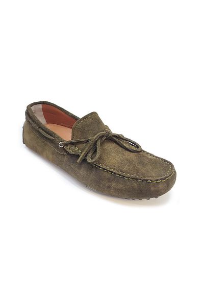 MARCOMEN Green Inside Out Genuine Suede Leather Men's Casual Loafer Shoes - 77134