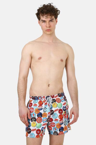 John Frank Deniz Şortu All Over Cepli Mayo Short Erkek Mayo Short Jfsssw37bee...
