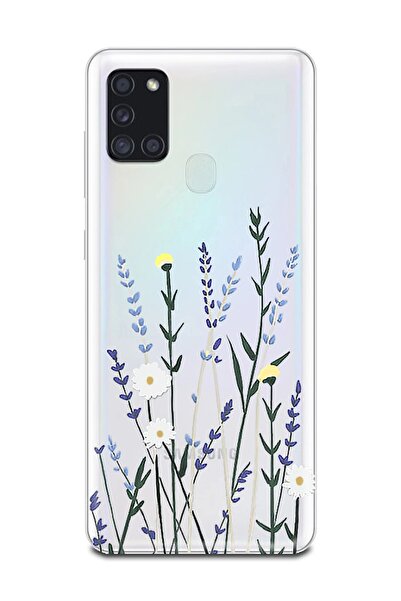 PERAX Samsung Galaxy M30s - M21 Lavanta Baskılı Telefon Kılıfı M30s030-76