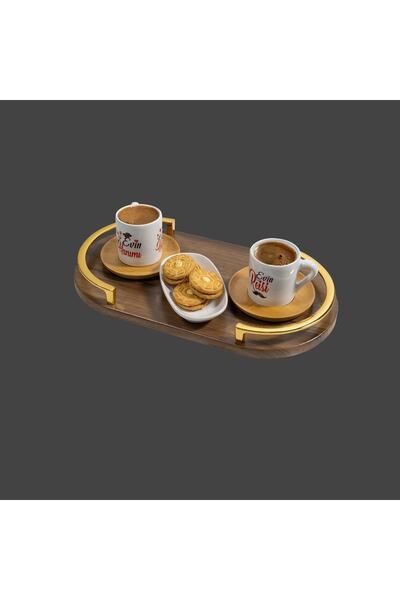 Veys Sehpa Veys- Promise & Engagement & Presentation Tray - Tea Coffee Tray -...