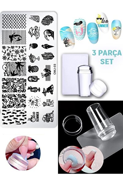 Kapıda Fırsatlar Kolay French Tırnak Süs Damgalama Stamper Ve Şekilli Baskı P...