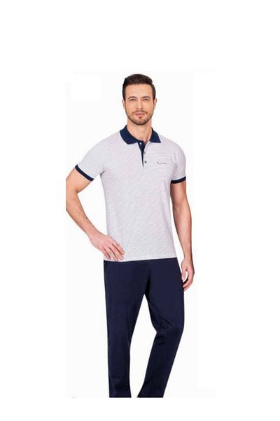 Pierre Cardin 5483 Σετ Ανδρικές Πιτζάμες - Λευκό