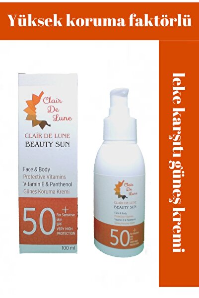 Clair De Lune Leke Karşıtı Güneş Koruyucu Spf50+ Krem 100 Ml