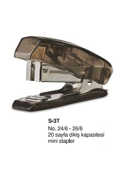 Std S-3T Stapler Black 24/6