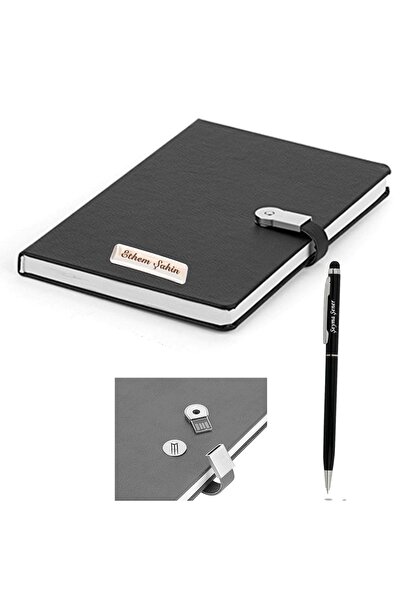 PİGADO Isme Özel Usb Kilitli Defter Isme Özel Kalem Hediye