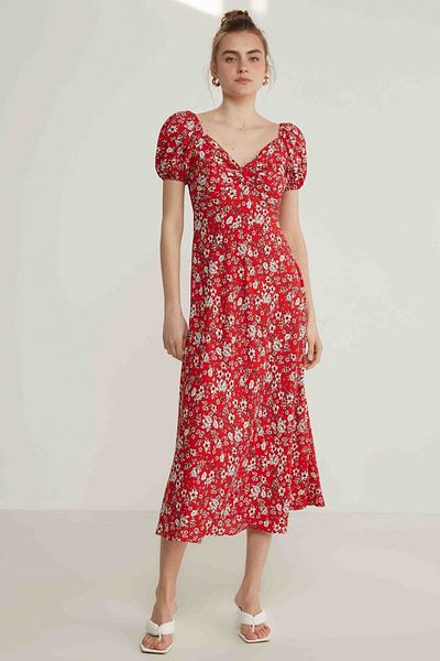 Vitrin Kleid - Rot - Basic