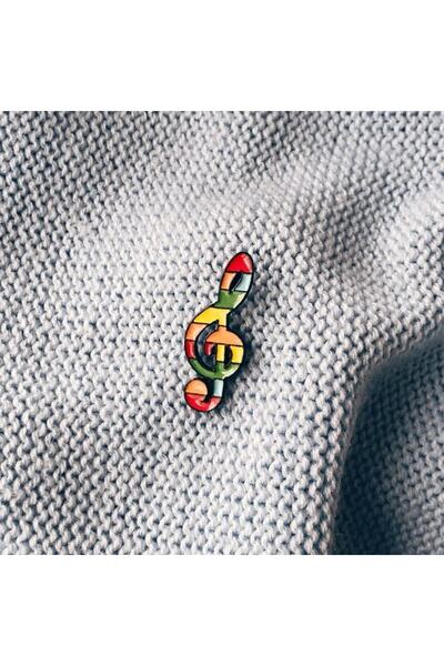 Herşey Nota Sol Anahtar Broş