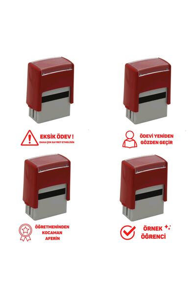 FatihOfset Öğretmen Kaşesi - Ödev Kontrol, Aferin Kaşesi Seti - Öğretmene Hed...