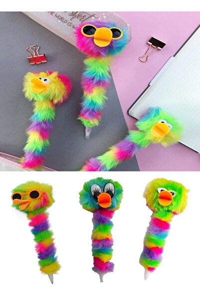 Hyd Tüylü Peluş Ördek Tükenmez Kalem