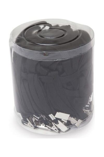 inox Snur pentru placa de identitate cu clip metalic 100 negru