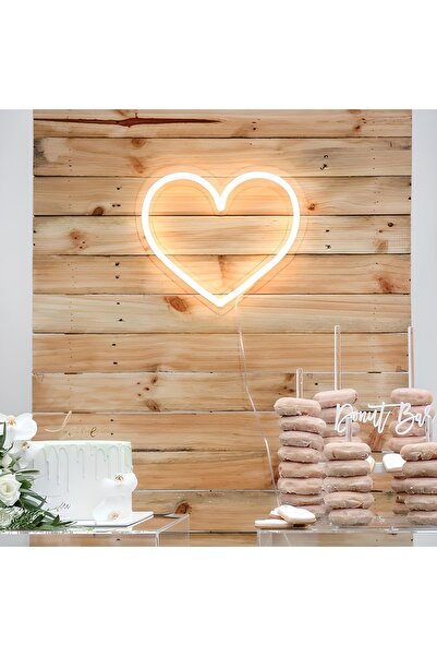 DECCOR EVİM Kalp Neon Led Duvar Aydınlatma