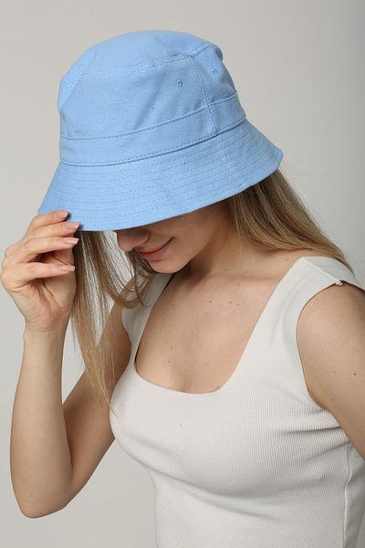BALIENTE Baby Blue Lux Cotton Fabric Bucket Women's Hat