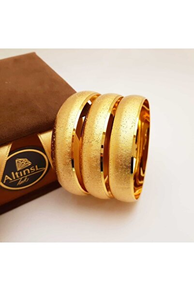 Altınsı Takı 22 Ayar Altın Kaplama 1.5 cm Eninde Bilezik 0026