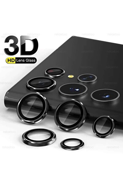 m.tk moveteck Samsung Galaxy S22 Ultra Uyumlu Kamera Lens Koruyucu Yuvarlak 5...