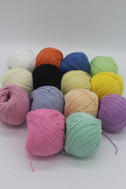 Hobimos Amigurumi El Örgü Ipi 50 Gram 130 Metre 14 Adet