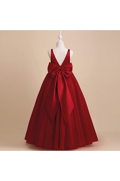 NSM Girl's Red Birthday Graduation Party Dress