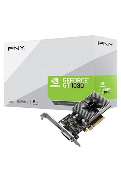 PNY GT1030 Nvidia Gddr4 64bit HDMI.DVI Single Fan 2GB Graphics Card