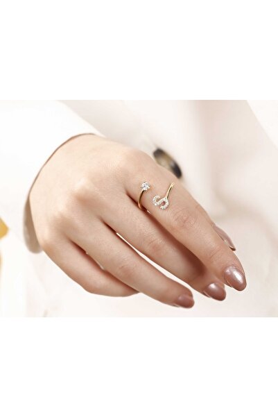 ATS ALYANS Ayarlanabilir S Harfli Gümüş Yüzük