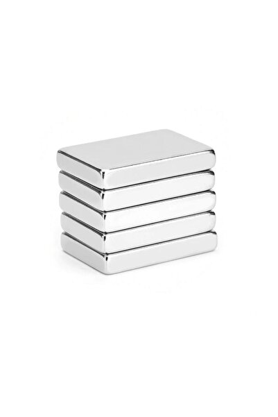 Mıknatıs AVM N35 Neodimyum Güçlü Mıknatıs 30x20x5 Mm (5 ADET SET)