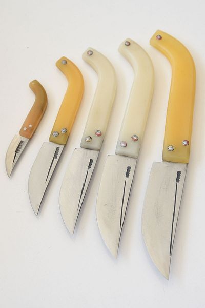 TAPAN BIÇAĞI Pan Kitchen Fruit 5 Pieces Set Handmade Forged Steel Stainless