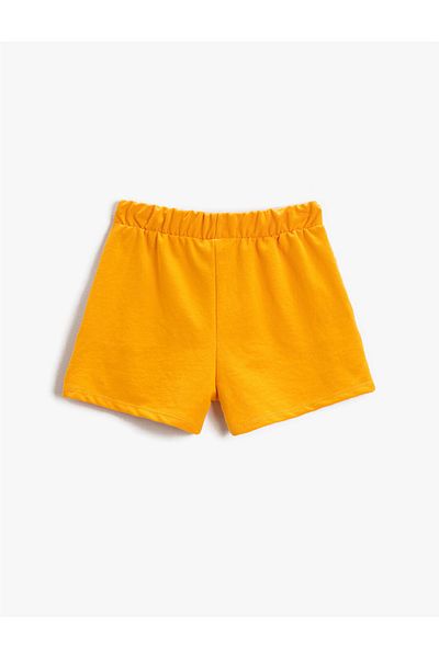 Koton Floral Printed Shorts with Elastic Waist