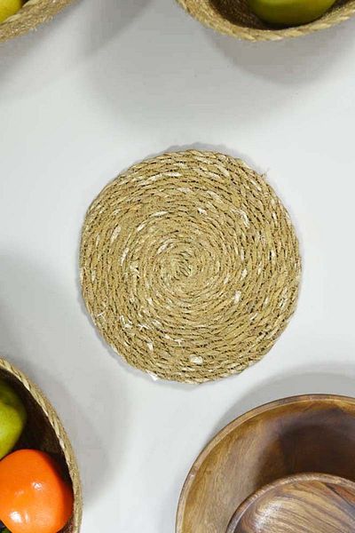 SepetçiBaba Wicker Round Trivet