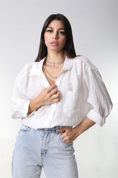 MAWA Ms Perry Oversize Low Shoulder Shirt