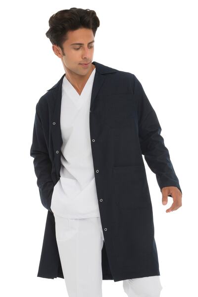 VEHBİ Notebook Boy Classic Collar Doctor Teacher Apron Laboratory Men's Coat