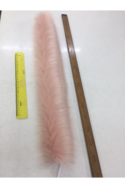 kurkyaka Kadın Pembe Imitasyon Kürk Kapüşon Kenarı