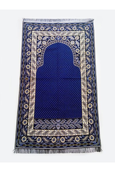 Reis Mavi Pamuk Brokar Seccade