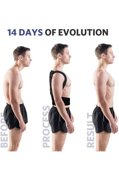 Ankaflex Unisex Μαύρος Διπλός Κορσές Όρθιας Στάσης κατά του ιδρώτα
